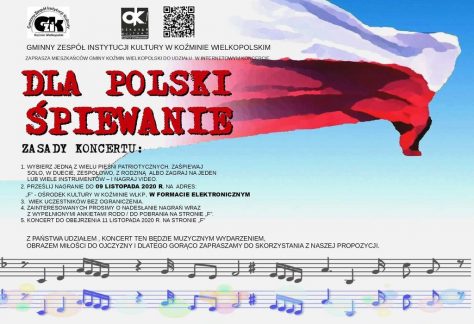 Zaproszenie do udziału w koncercie “Dla Polski śpiewanie”