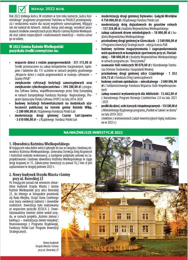 Zdjęcia i opis inwestycji.