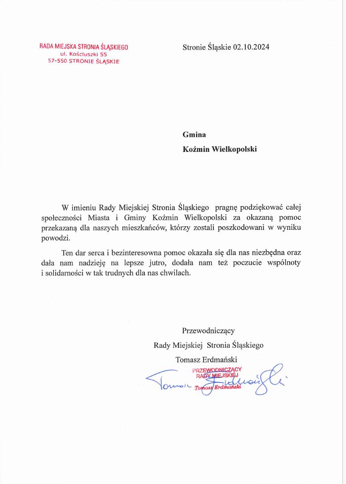 Podziekowania