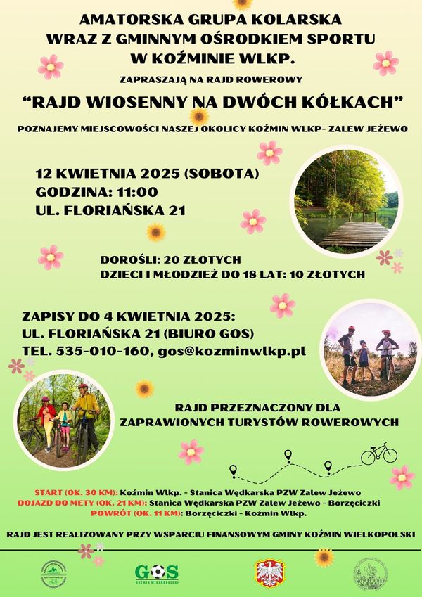 Rajd Wiosenny na Dwóch Kółkach - zaproszenie 