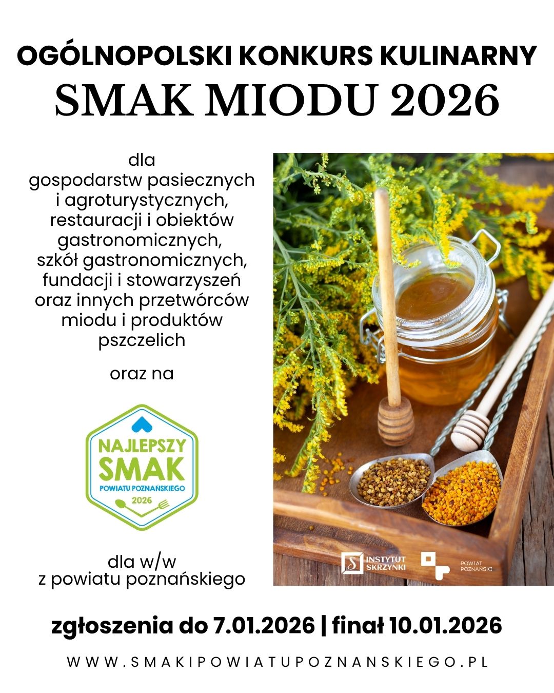 Ogólnopolski Konkurs „Smak Miodu 2026” – rusza nabór zgłoszeń