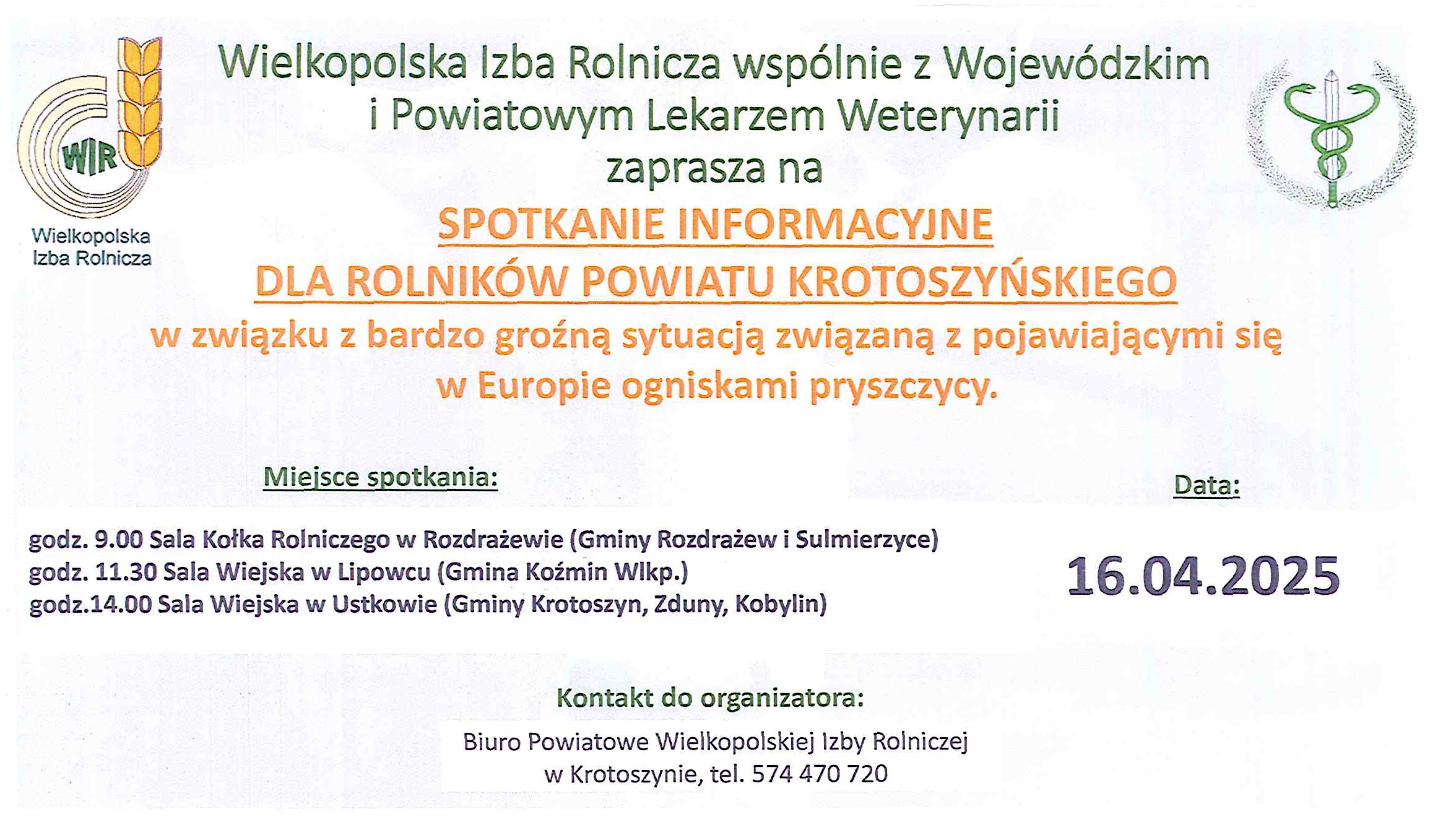 2025.04.11. Plakat spotkanie pryszczyca1