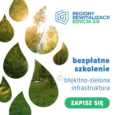 Bezpłatne szkolenie z tematyki błękitno-zielonej infrastruktury