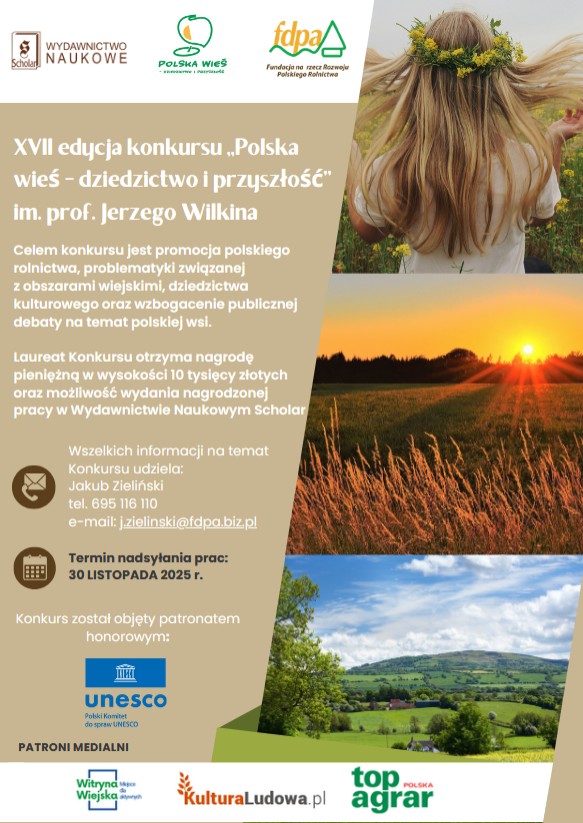 XVII edycja konkursu „Polska wieś – dziedzictwo i przyszłość” 