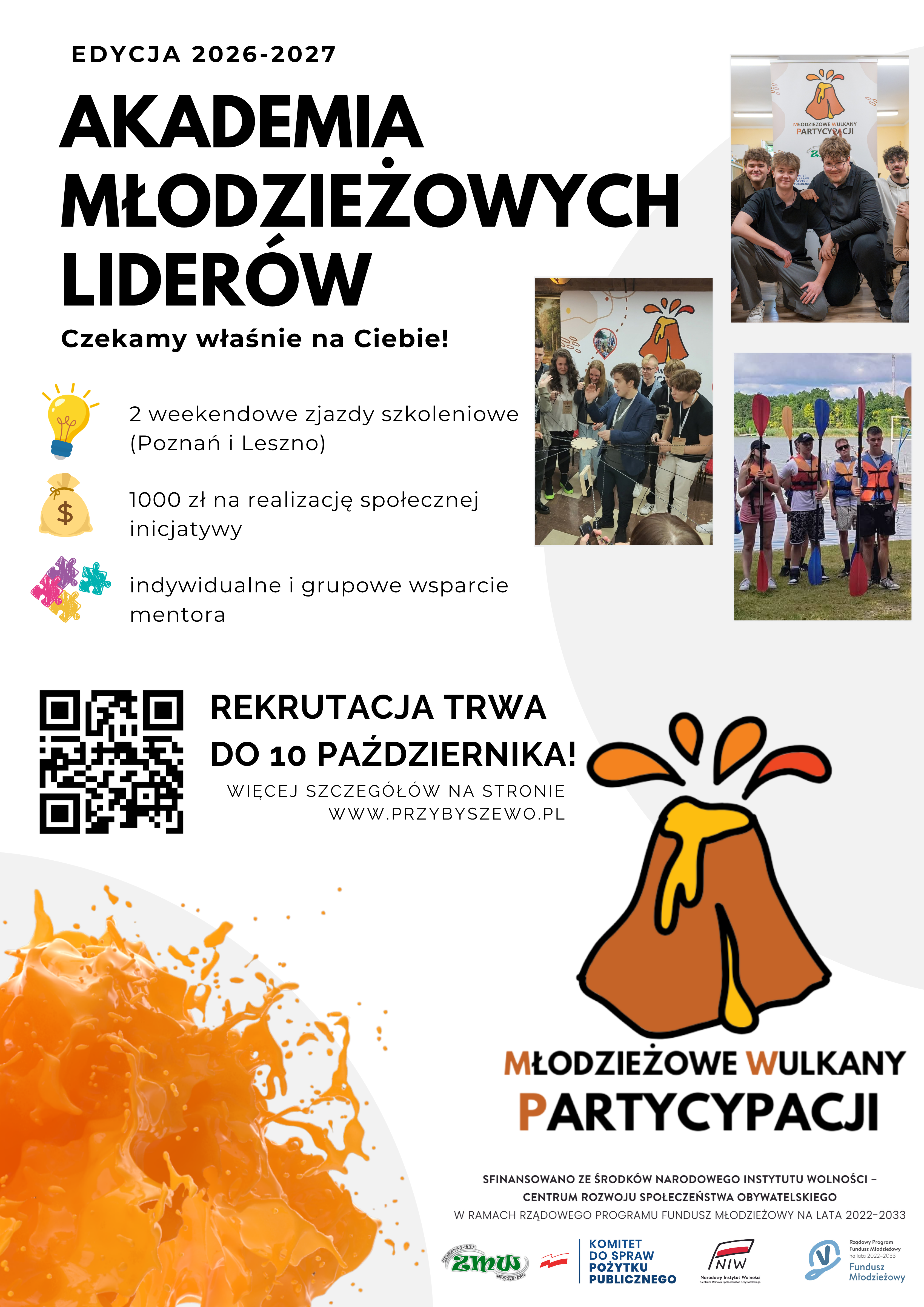 Ruszył nabór do programu Młodzieżowe Wulkany Partycypacji 2026/27
