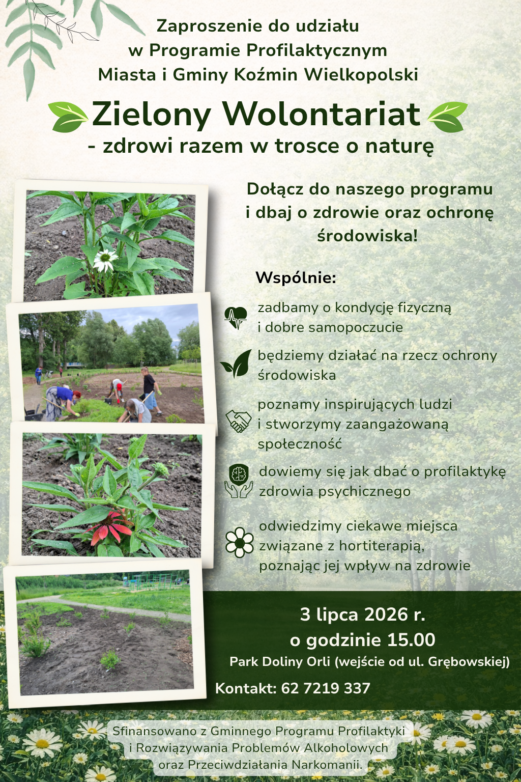 Zaproszenie do udziału w spotkaniu ,,Zielonego Wolontariatu''