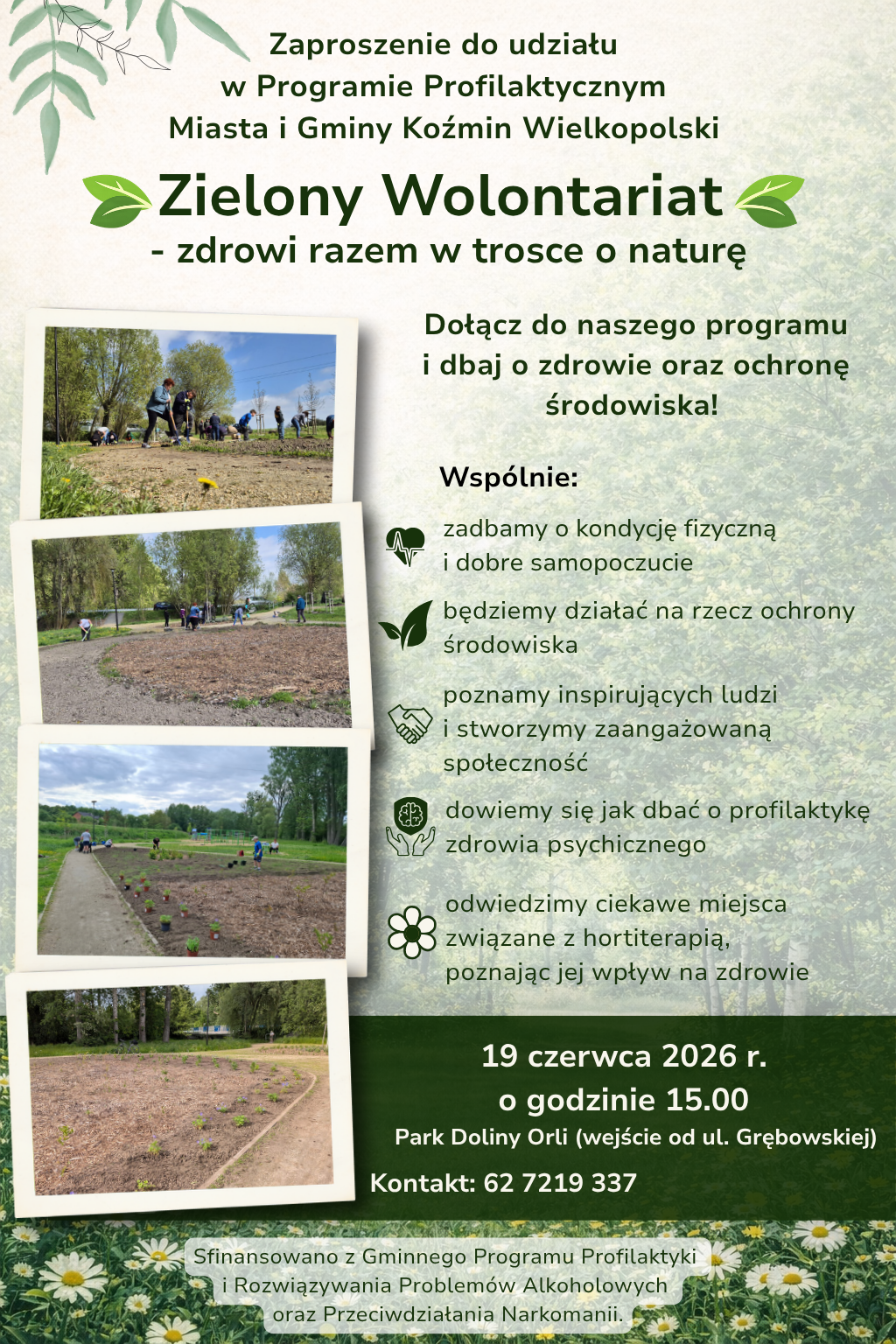 Zaproszenie na spotkanie Zielonego Wolontariatu
