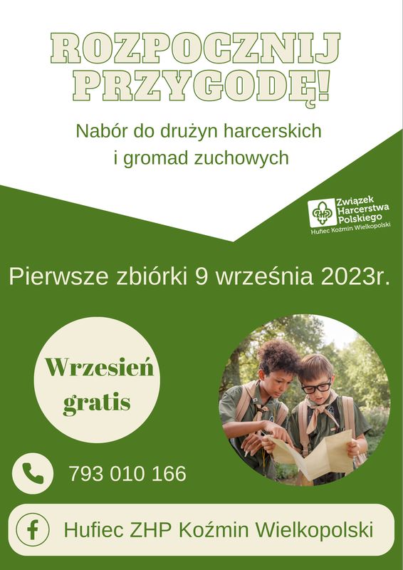 Rozpoczęły się zapisy do gromad zuchowych i drużyn harcerskich