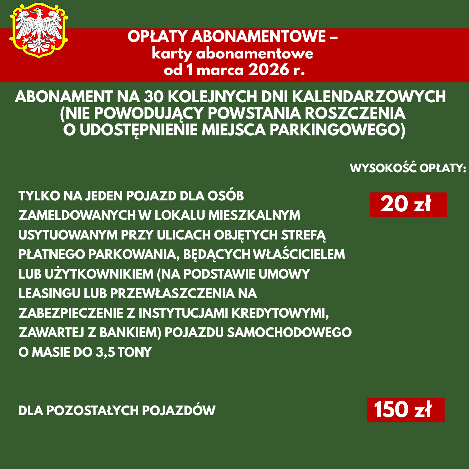 OPLATY ABONAMENTOWE
