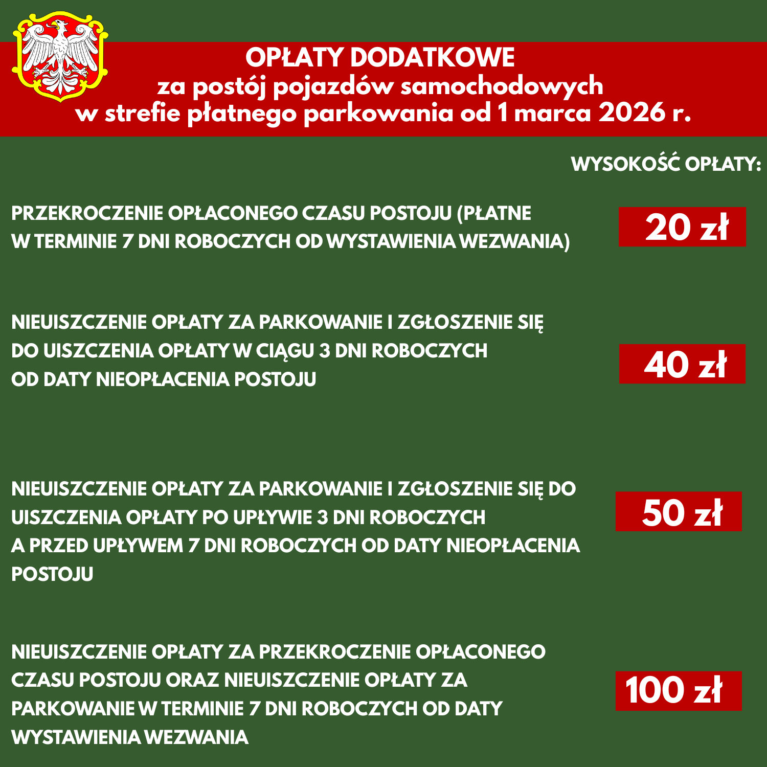 OPLATY DODATKOWE
