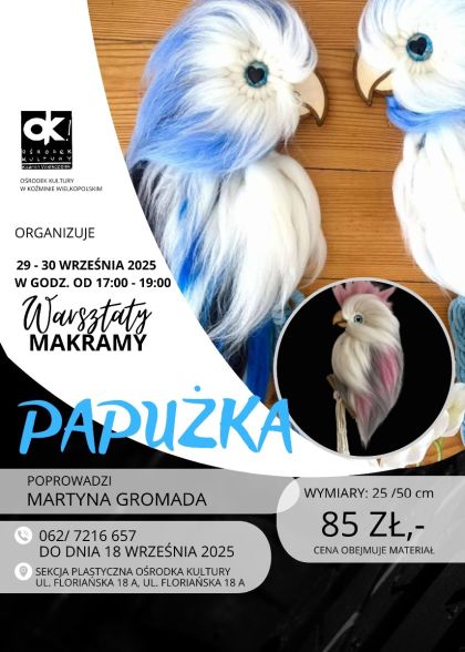 MAKRAMA sowa  2025