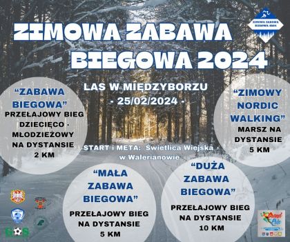 ZIMOWA ZABAWA BIEGOWA 2024-Plakat