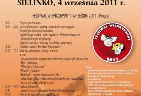 Zaproszenie na Ogólnopolski Festiwal Wieprzowiny