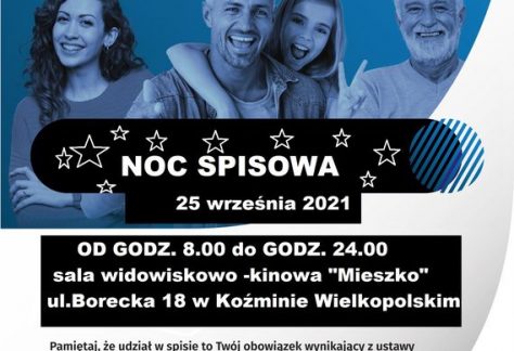 Noc Spisowa – 25 września 2021 r.