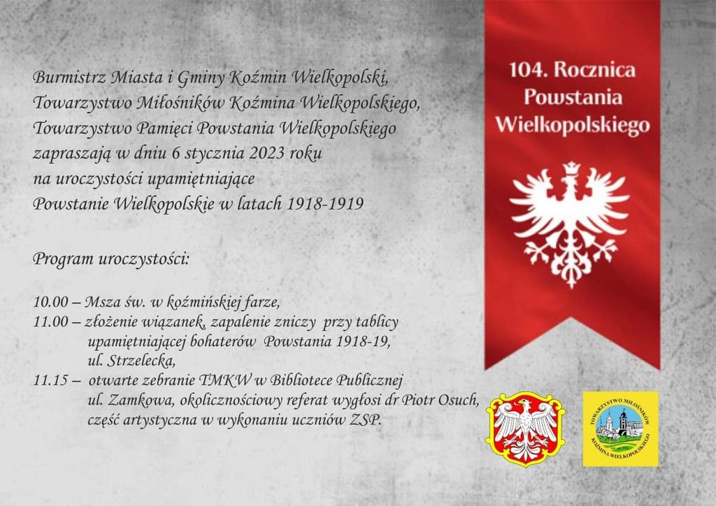 Plakat Powstanie Wielkopolskie