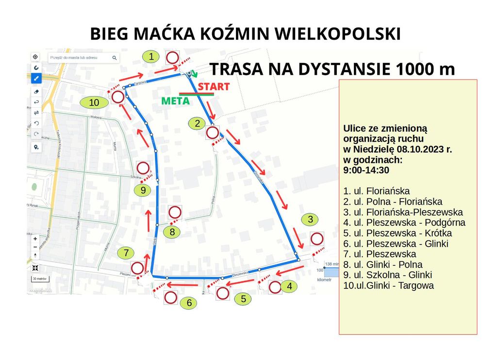 Mapa sytuacyjna.