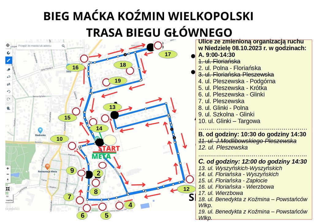Mapa sytuacyjna.